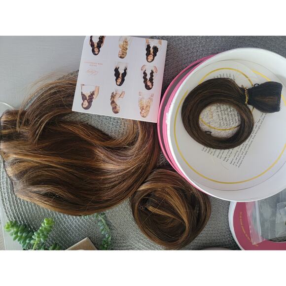 Luxy Brand 16” Halo real human hair extensions 140gm of hair - Picture 5 of 8